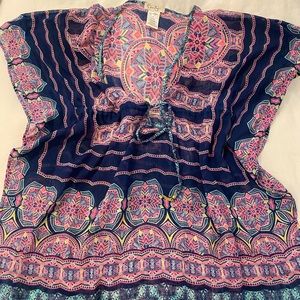 Jessica Simpson colorful coverup